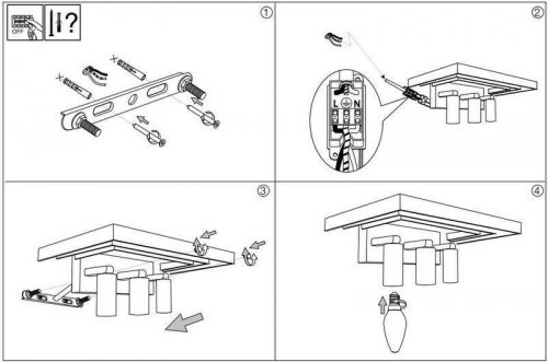 Бра Ideal Lux MARTINEZ AP3 (166254) (13378) 