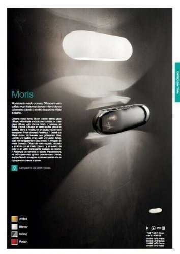 Світильник настінний Ideal Lux MORIS AP2 BIANCO (034546) (48741)