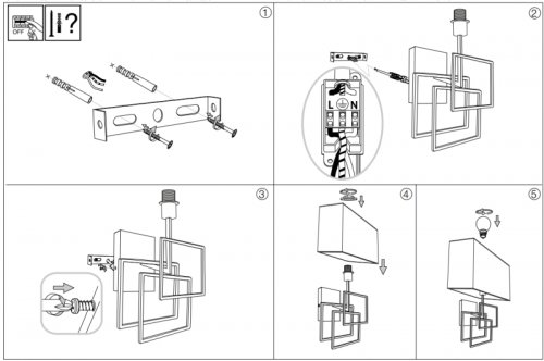 Настінний світильник Ideal Lux LUXURY AP1 CROMO (201054) (22925)