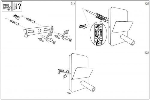 Бра Ideal Lux READ AP1 BIANCO (176536) (13067) 