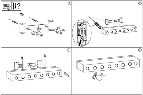 Бра Ideal Lux PRIVE AP8 BIANCO (159522)