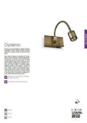 Бра Ideal Lux DYNAMO AP1 BRUNITO (121352) (87795)