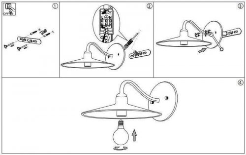 Бра Ideal Lux CANTINA AP1 BRUNITO (112626) (87785) 
