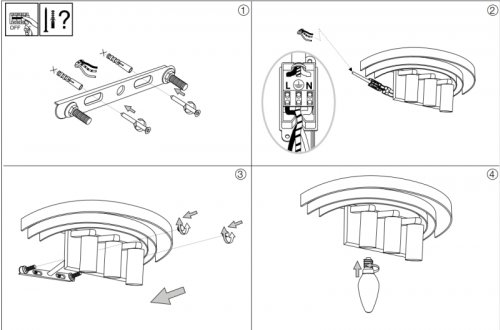 Настінний світильник Ideal Lux CARLTON AP3 ORO (213491)