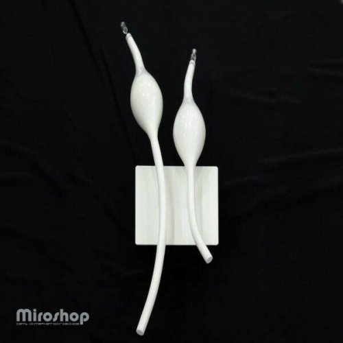 Бра  Azzardo  AZ0047  Snake  wall  (white)  (MB6219-2B-WH)  (23676)