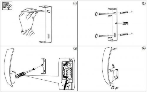 Бра Ideal Lux VELA AP1 BIANCO (090337) (67587)