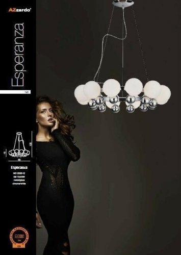 Люстра Azzardo AZ0095 Esperanza (MD2028-12-CH-WH) (23741)