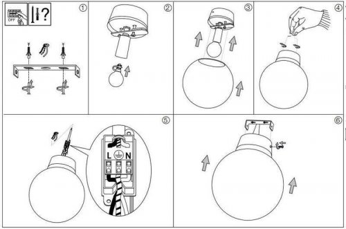 Бра Ideal Lux MAPA FADE AP1 D20 (186849) (13308)