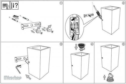 Бра Ideal Lux KOOL AP2 (141275) (93985)