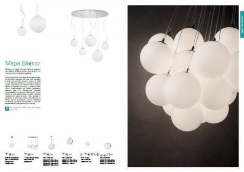 Настінний світильник Ideal Lux MAPA BIANCO AP1 D20 (059815) (48641)