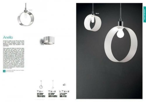 Светильник настенный Ideal Lux ANELLO AP1 BIANCO (028361) (81072)