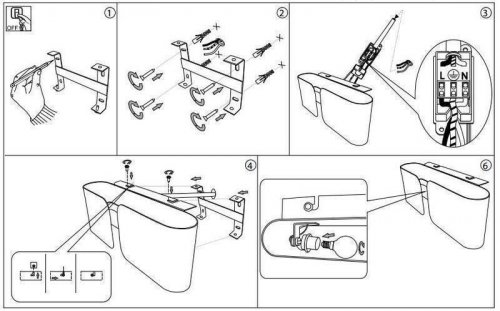 Светильник настенный Ideal Lux CLIP AP2 SMALL ARGENTO (088273) (67446)