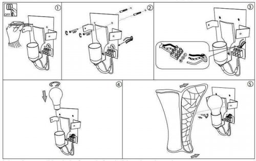 Бра Ideal Lux APE AP1 SMALL (002897) (41739)