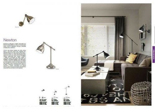 Бра Ideal Lux NEWTON AP1 NICKEL (016399) (81298)