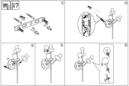Бра Ideal Lux KEPLER AP3 (187006) (13176)