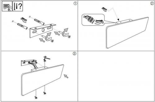 Бра Ideal Lux ZIG ZAG AP22 NERO (179322) (23257)