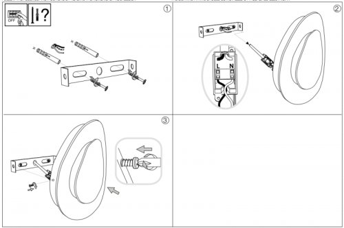 Настінний світильник Ideal Lux GINGLE AP90 SMALL (196190) (23144)
