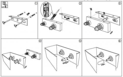 Светильник настенный Ideal Lux BOX AP2 BIANCO (009537) (48305)