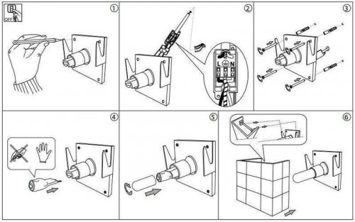 Бра Ideal Lux CARRARA AP1 (000619) (81121)