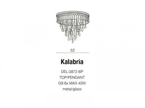 Люстра Azzardo AZ2108 Kalabria (pendant/top) (DEL-3872-6P) (15774)