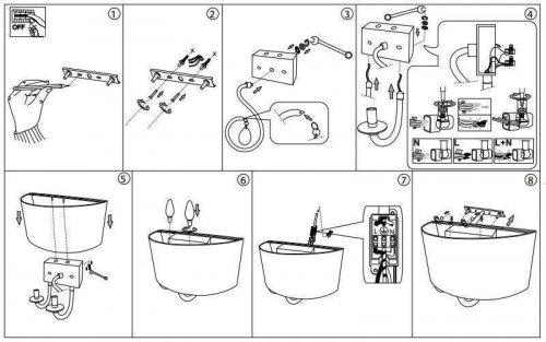 Бра Ideal Lux SWAN AP2 (035864)