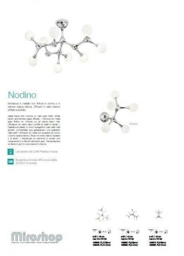 Люстра Ideal Lux NODINO PL15 BIANCO (149608) (93878)