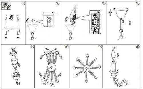 Люстра Ideal Lux DORA SP8 (020839) (41773)