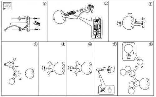 Люстра Ideal Lux NODI BIANCO AP5 (022277) (46143)