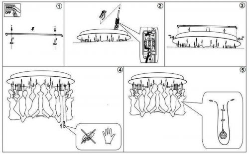 Люстра Ideal Lux MOONLIGHT PL8 ORO (080932) (67529)