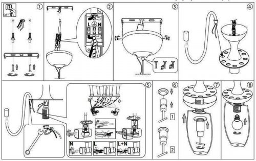 Люстра Ideal Lux CAMELIA SP11 BIANCO (117782) (87839)