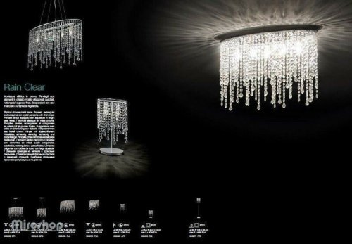 Люстра Ideal Lux RAIN CLEAR PL3 (008370)