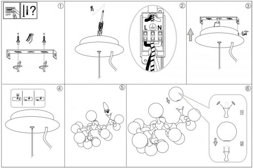 Люстра Ideal Lux NODI CROMO SP15 (200491) (22886)