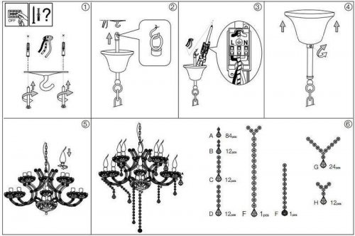 Люстра Ideal Lux NAPOLEON SP18 ORO (167411) (22880)