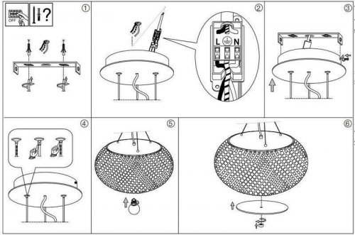 Люстра Ideal Lux PASHA SP14 CROMO (164977) (13041)