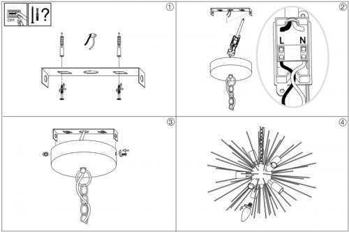Люстра Ideal Lux KISS SP9 (201368) (22897)