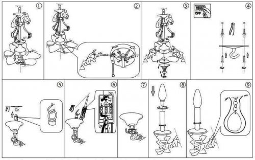 Люстра Ideal Lux GIOCONDA SP8 ARGENTO (044934) (41803)