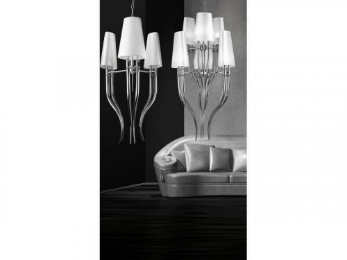 Люстра Azzardo AZ1390 Diablo 6 big (black) (AD8074-6-BIG-BK-CH) (15448) 