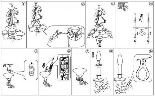 Люстра Ideal Lux GIOCONDA SP6 ORO (060507) (48528)