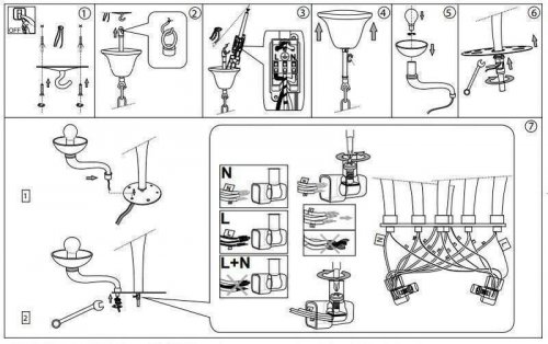 Люстра Ideal Lux CASANOVA SP16 BIANCO (094120) (81125)