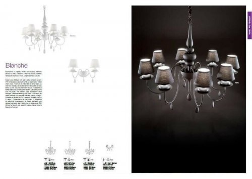 Люстра Ideal Lux BLANCHE SP8 NERO (111896) (87834)