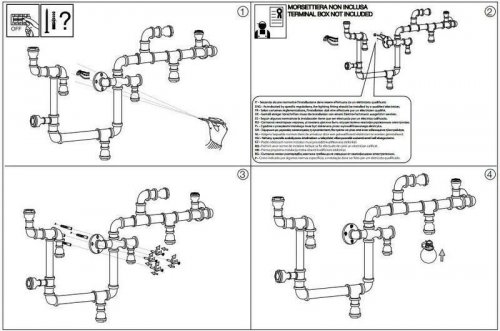 Люстра Ideal Lux PLUMBER PL8 VINTAGE (175331) (23040)