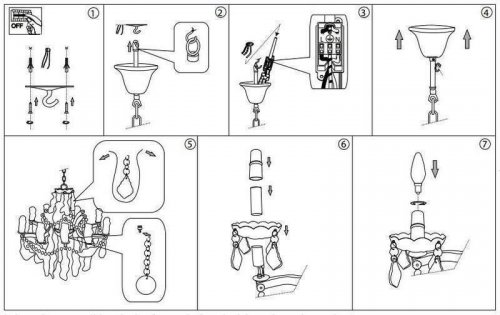 Люстра Ideal Lux FLORIAN SP12 CROMO (035604) (41820)