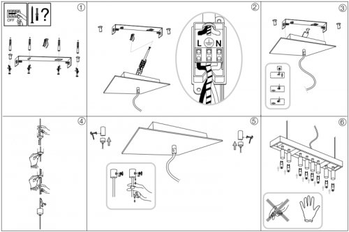 Люстра Ideal Lux ELISIR SP8 OTTONE (200071) (23131)