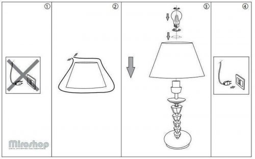 Настільна лампа Ideal Lux PEGASO TL1 BIG (059259)