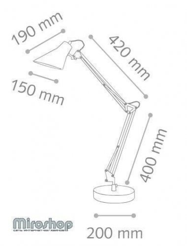 Настільна лампа Ideal Lux SALLY TL1 NERO (061160) (46129)