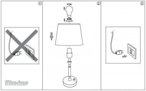 Настольная лампа Ideal Lux PARIS TL1 BIG (014975) (46118)