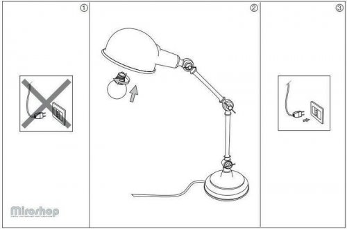 Настільна лампа Ideal Lux TRUMAN TL1 GRIGIO (145204) (93968)
