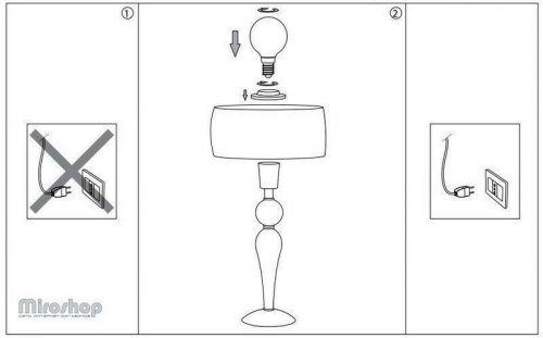Настільна лампа Ideal Lux DUCHESSA TL1 BIG (044491) (46194)