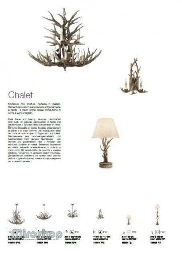 Настольная лампа Ideal Lux CHALET TL1 (128207) (93942)