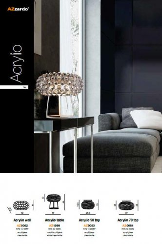 Настільна лампа Azzardo AZ1099 Acrylio table (MA-026M-CL-WH)